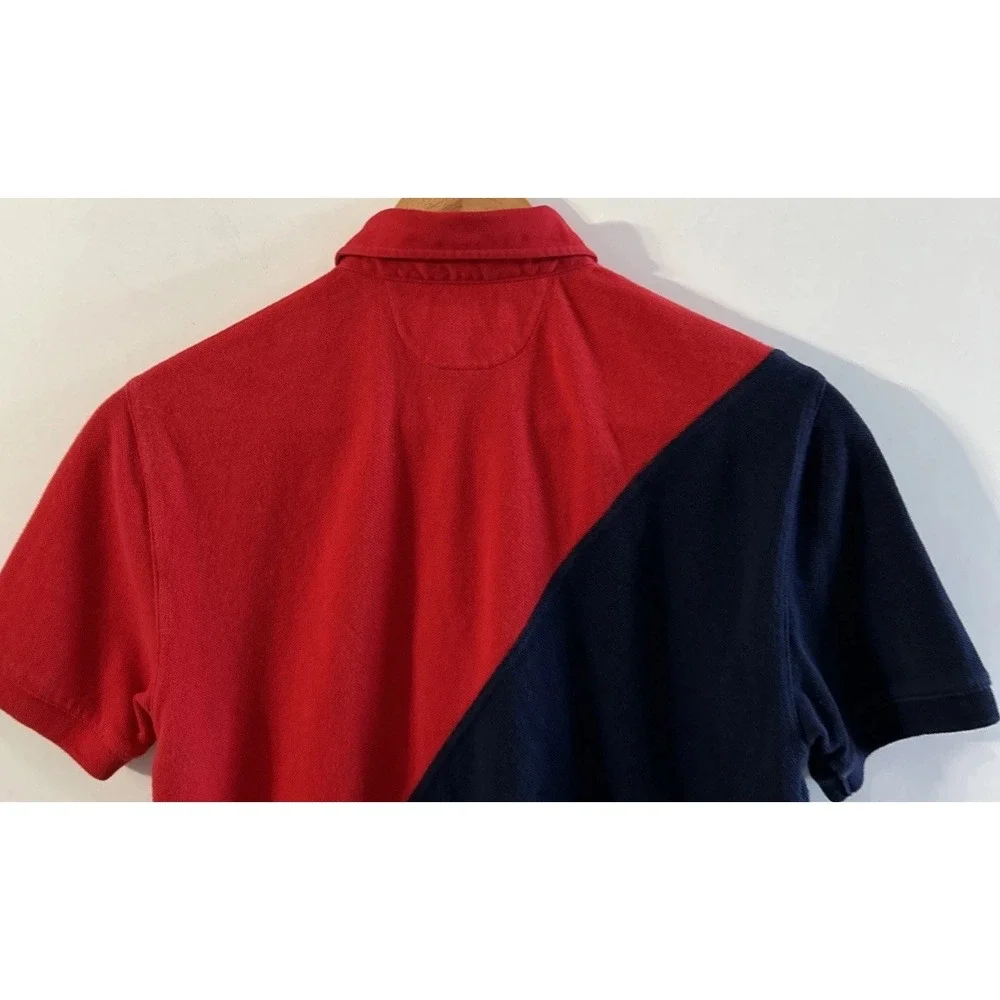 Boys Polo Ralph Lauren Colorblock Mesh Rugby S/S Polo Shirt Med 10-12 Large Pony